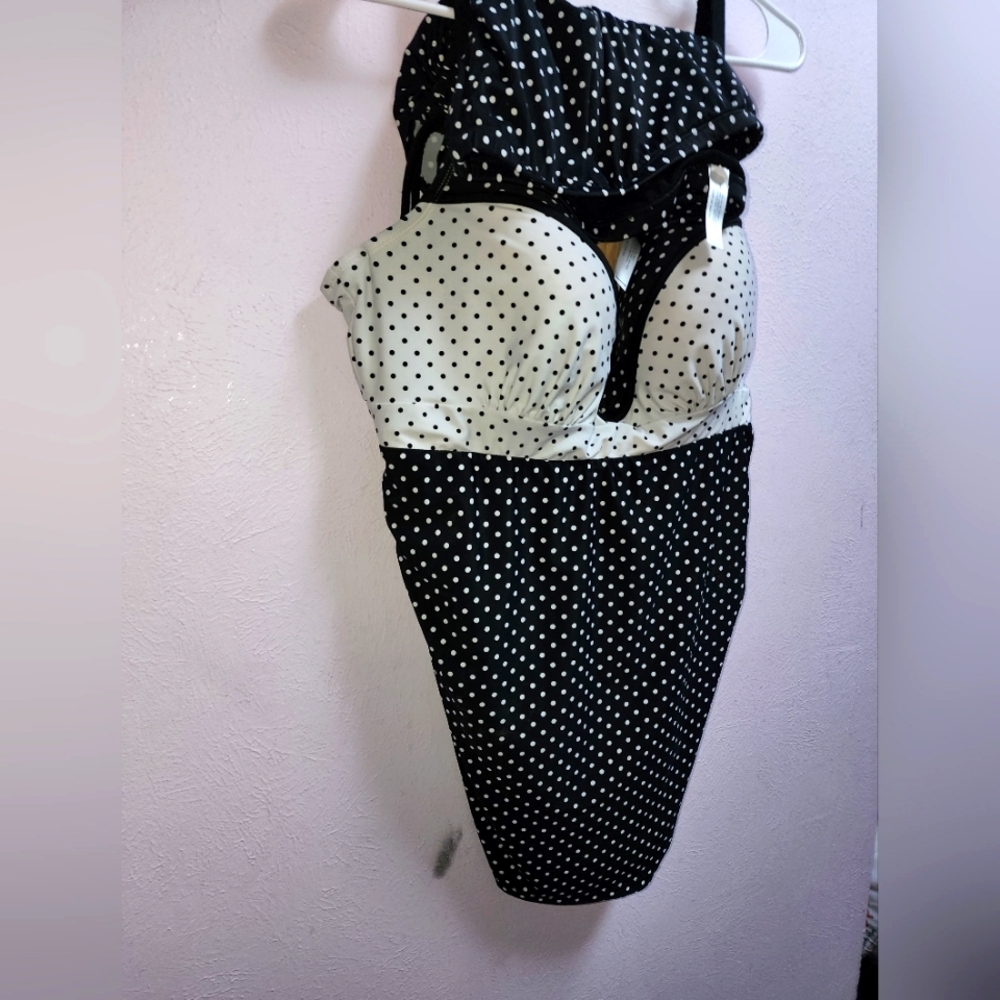 Cacique plus size tankini swimsuit